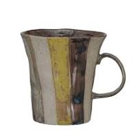 Stoneware Striped Mug
