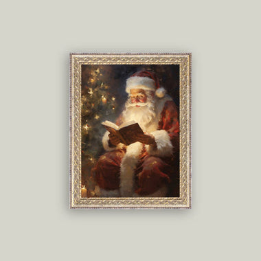12x16 Classic Santa Framed Art