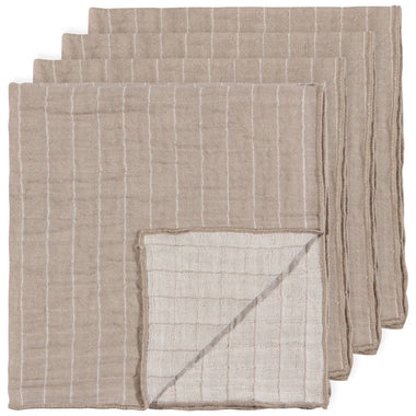 Dove Gray Double Weave Napkins - Set of 4