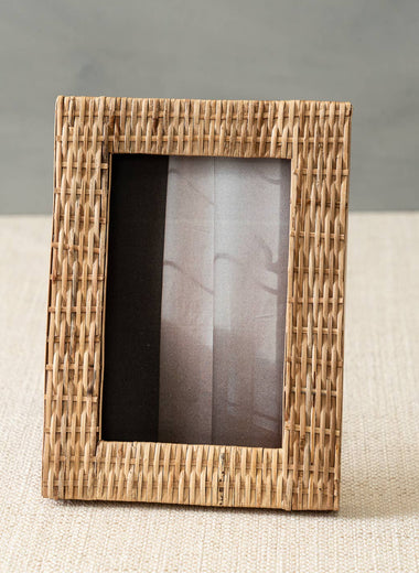 4x6 Woven Rattan Photo Frame