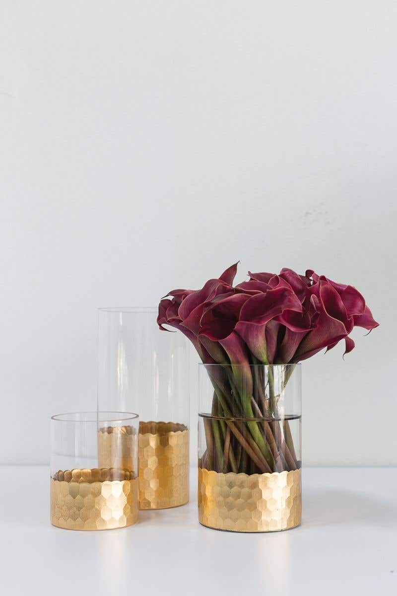 Cylinder Vase - Gold