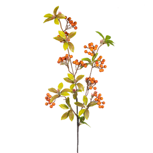36" Large Berry Spray - Orange