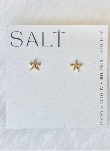 Starfish Gold Stud Earrings