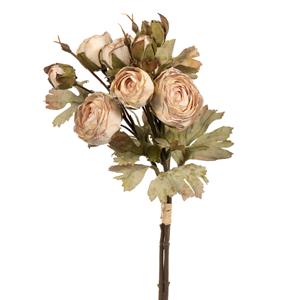 16" Ranunculus Bundle - Cream