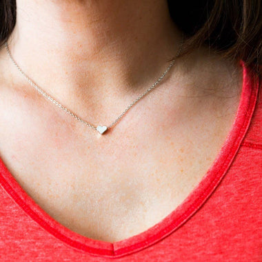 Lovely Mini Heart Necklace - Gold