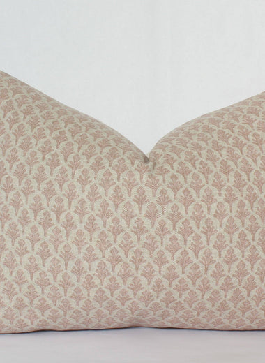 14x20 Neutral Blush Floral Pillow Cover