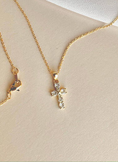 Crystal Cross Necklace