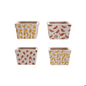 Fruit Basket with Fruit Pattern