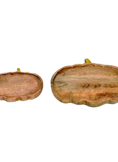 Wooden Pumpkin Tray