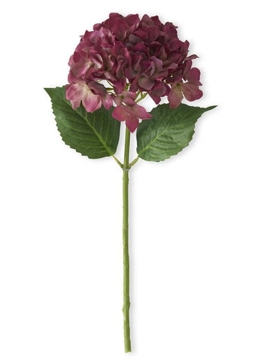 20" Purple Real Touch Hydrangea Stem