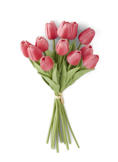 13" Rose Real Touch Mini Tulip Bundle
