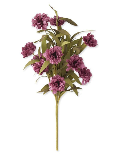 18" Purple Oriental Poppy Bush w/ Eva Foliage