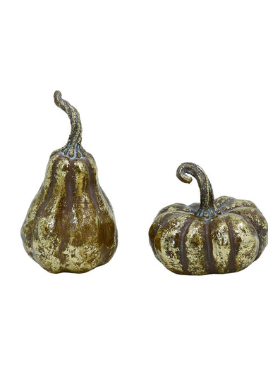 Resin Gold Pumpkin