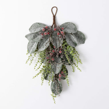 28" Magnolia and Berry Swag