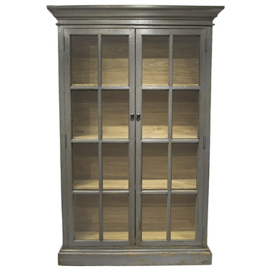 Antique Peppercorn Library Cabinet