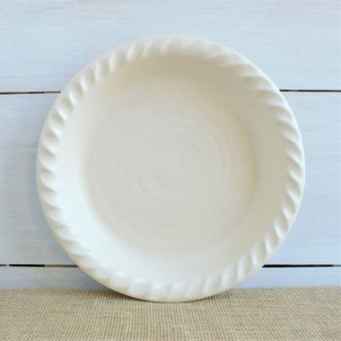 Rowe Pottery Ridges Pie Plate
