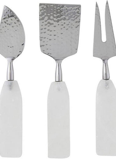 Alabaster Cheese Knives S/3