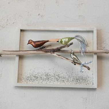 Mercury Glass Bird Clip-on Ornament