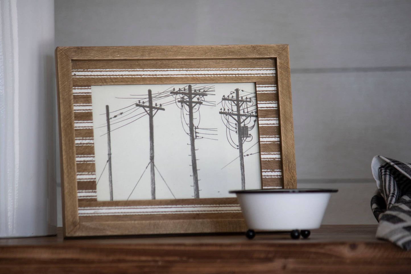 Prescott Ticking Stripe Photo Frame
