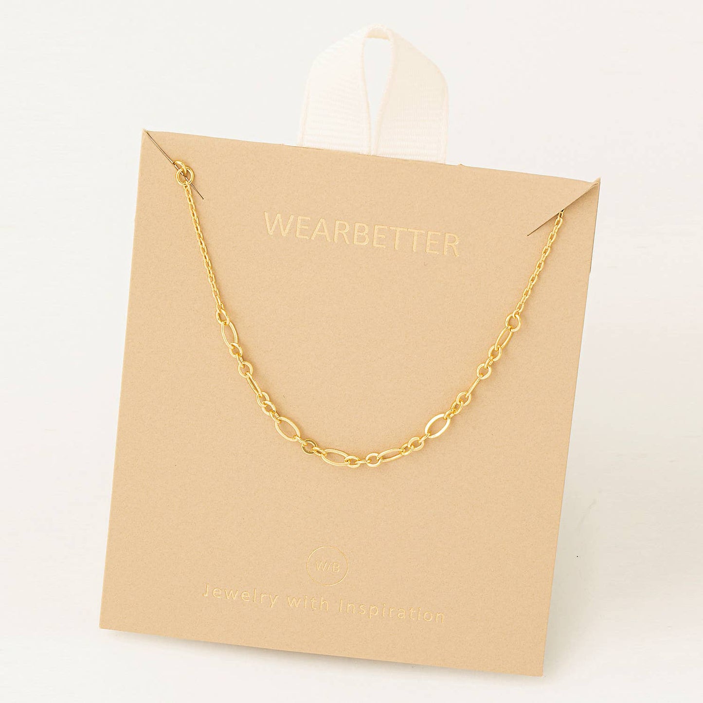 Dainty Figaro Chain Link Necklace - Gold