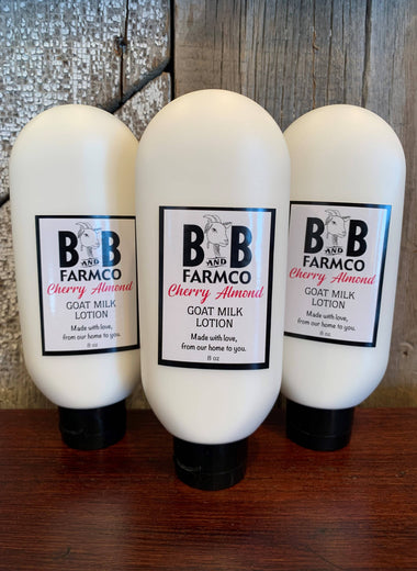 Cherry Almond Goat Milk Lotion - 8 oz