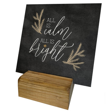 All is Calm Mini Canvas in Wooden Frame