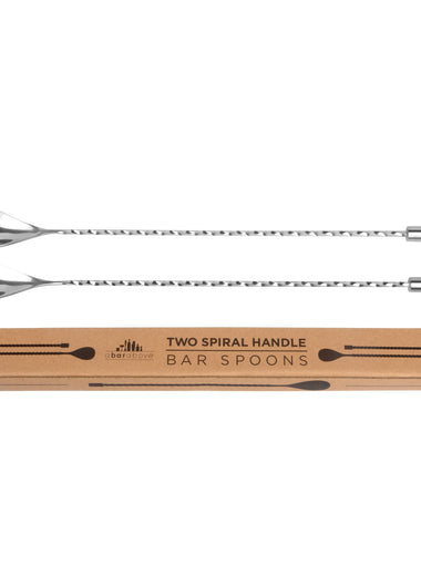 Bar Spoons - Spiral Handle - Set of 2