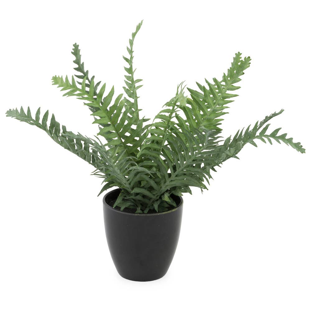 12" Tall Faux Boston Fern Plant