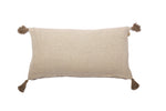 16x35 Herringbone Taupe Pillow