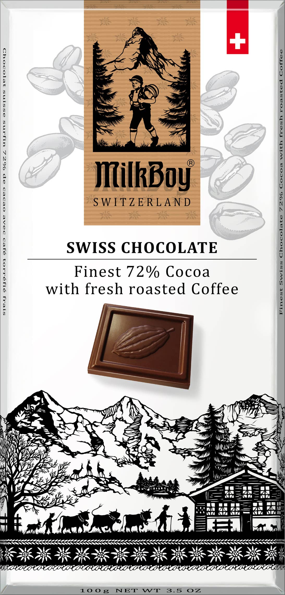 3.5 oz 72% Cocoa with Fresh Roasted Coffee