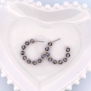 Chubby Glass Bead Hoop