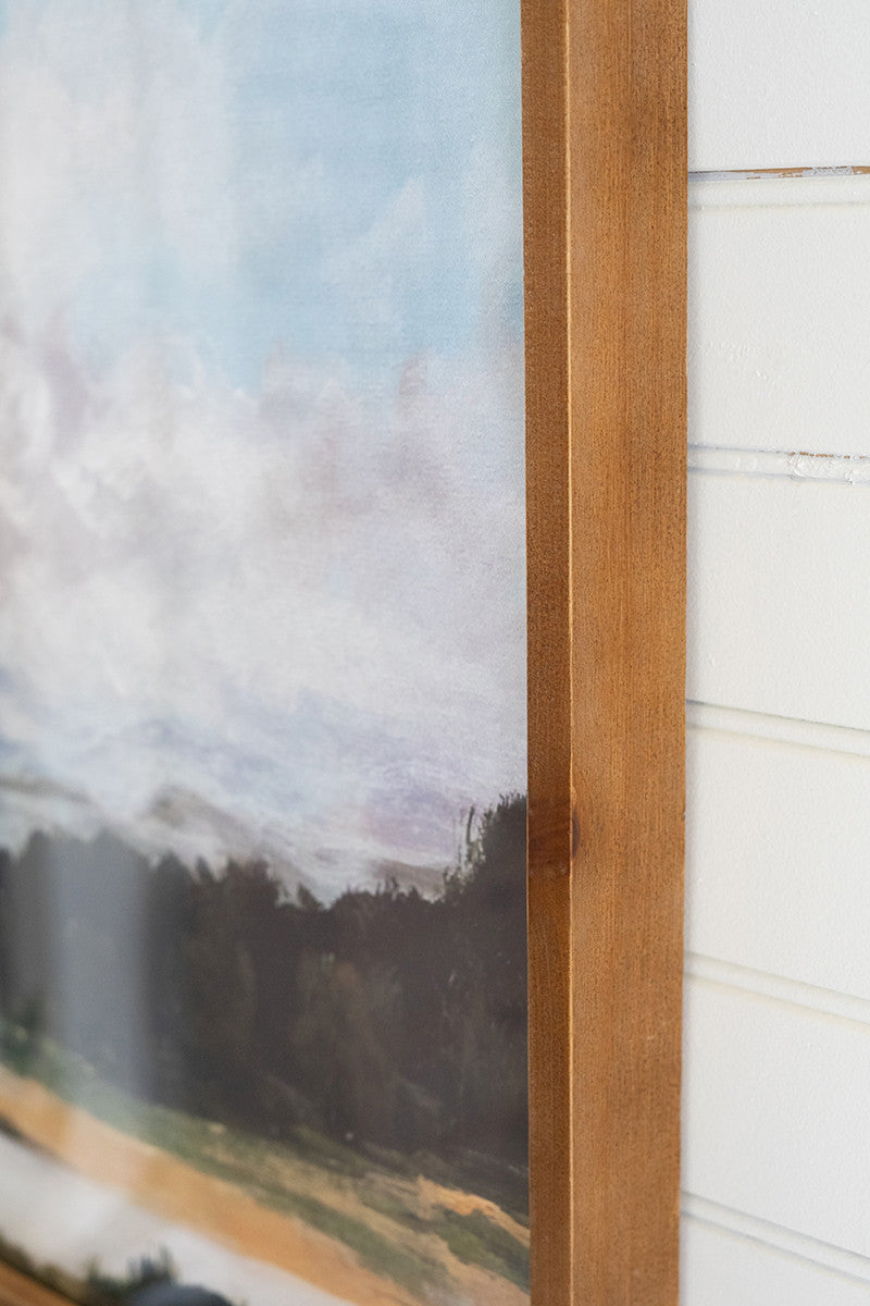 Framed Cloud Print Under Glass