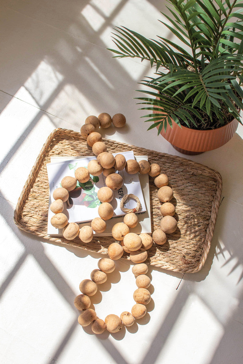 72" Dried Gourd Ball Garland