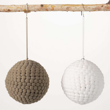 Pom Pom Ball Ornament - 2 Colors
