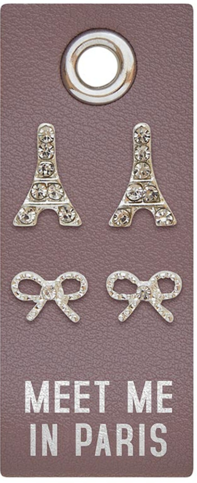 Silver Stud Earring Set - Meet Me In Paris