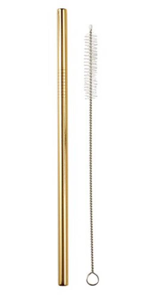 Gold Stainless Steel Straw