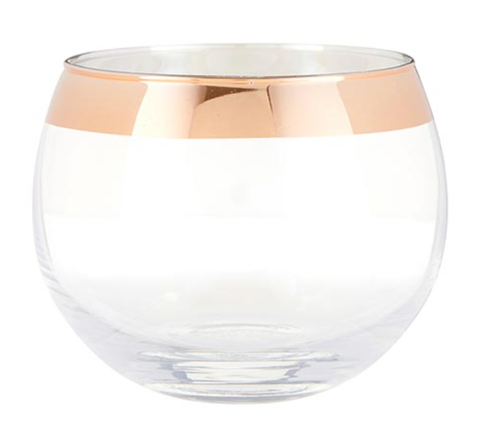 Wine Glass - Rose Gold Iridescent