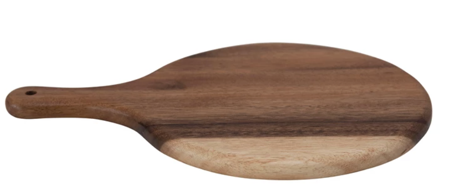 Suar Wood Cheese/Cutting Board with Handle