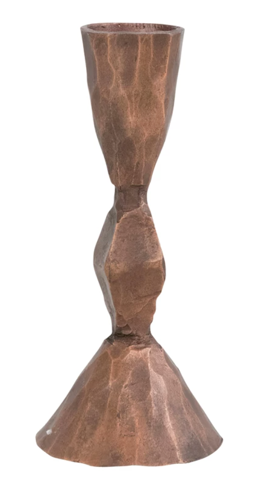 Hand-Forged Antique Copper Iron Taper Holder