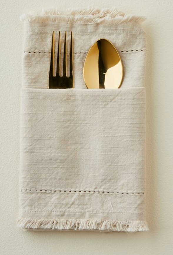 Stonewashed Fringe Napkin