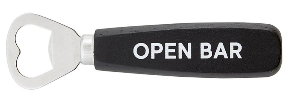 Wood Bottle Opener - OPEN BAR