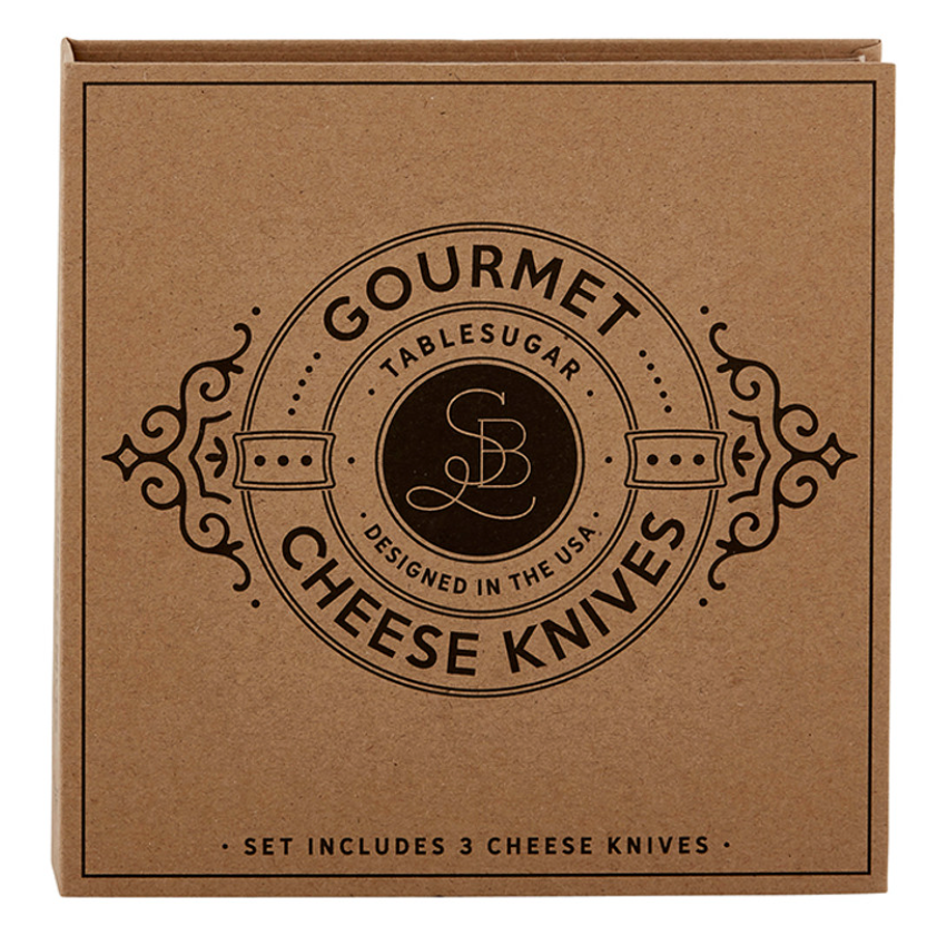 Gourmet Cheese Knives Book Box
