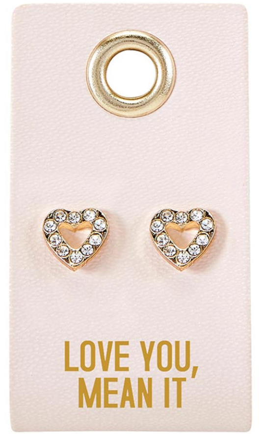 Love You, Mean It Stud Earrings