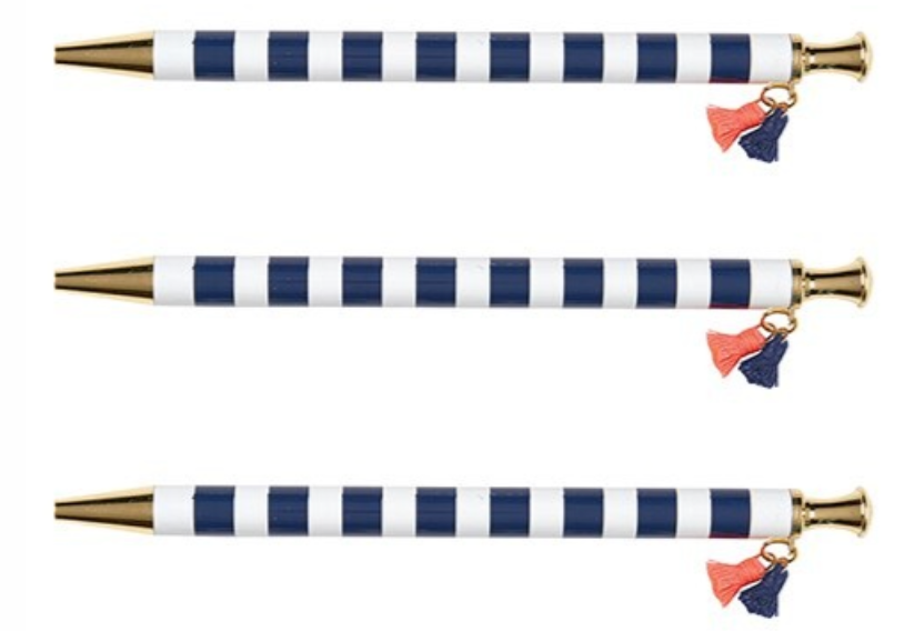 Tassel Pens - Navy Cabana