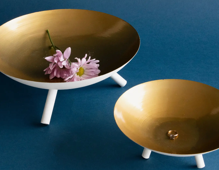Small Modern Brass Tray