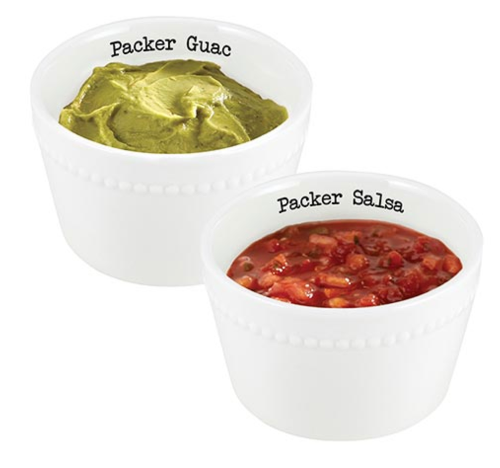 Packers Salsa & Guac Bowl Set