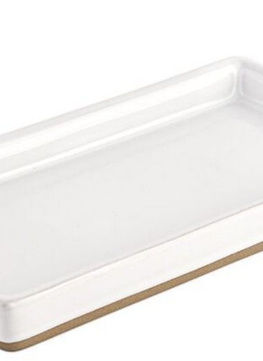 Stoneware Tray - White