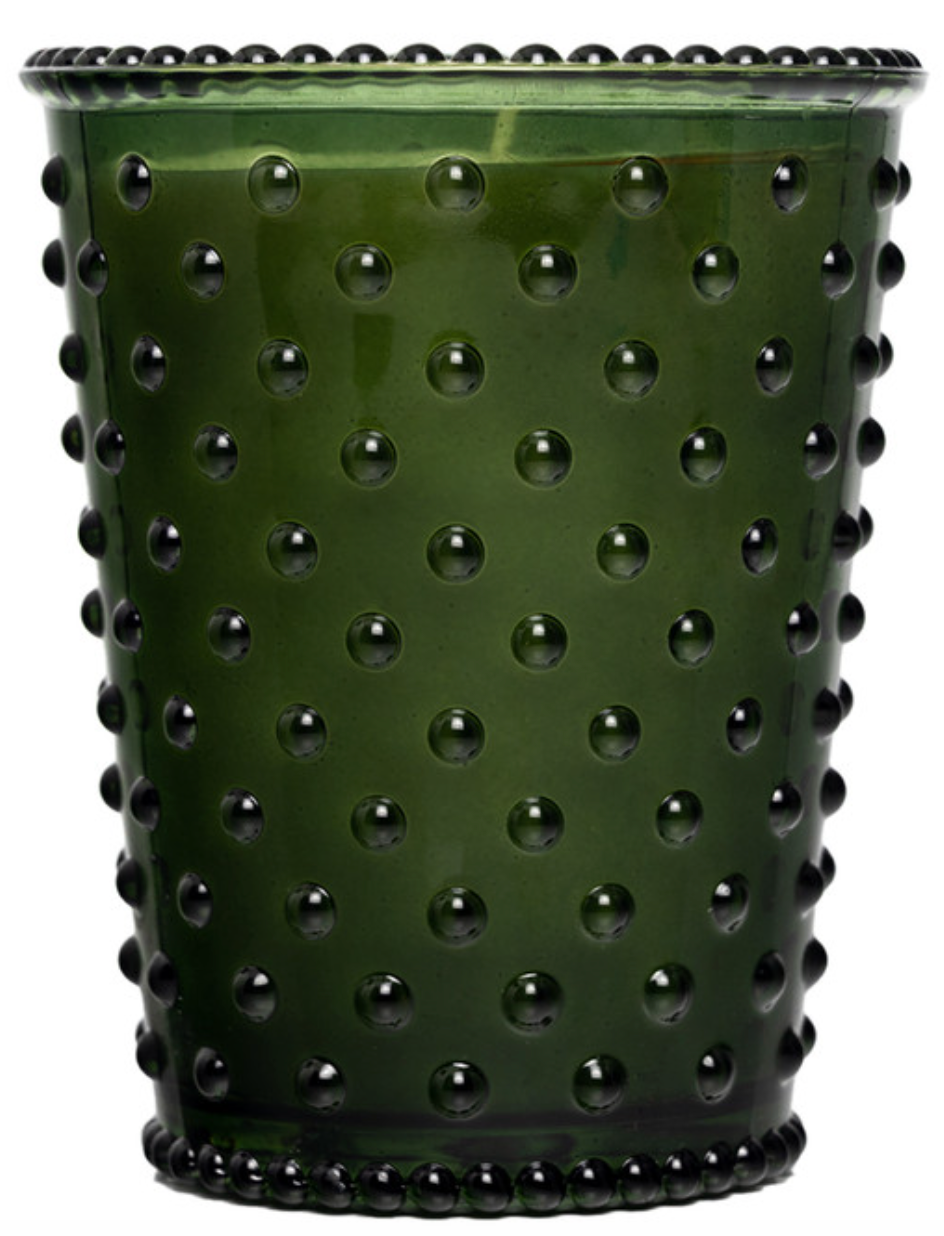 Hobnail Candle - Mahogany Teakwood