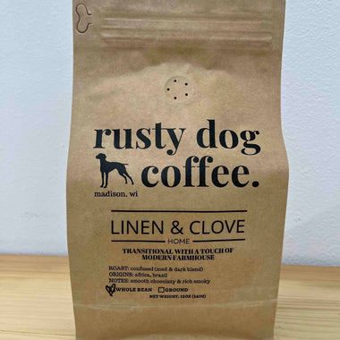 Transitional with Touch of Modern Farmhouse- Linen & Clove Coffee