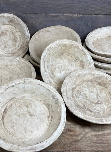 Round Dough Bowl - Large White